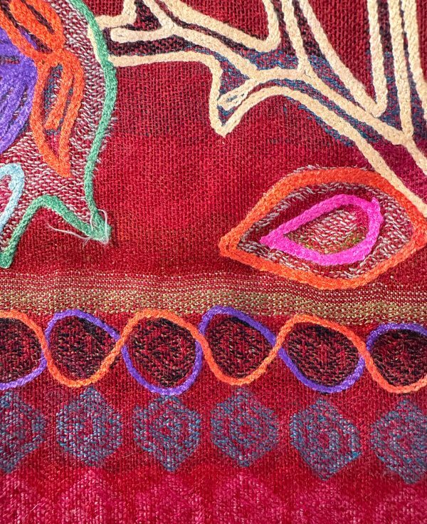 Luxurious Niche by SWAL jacquard shawl in royal blue with traditional motifs, pairing perfectly with pak dress ensembles.